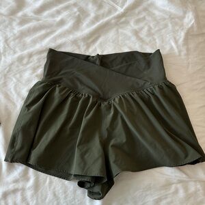 Aerie High Waist Olive Women's Shorts